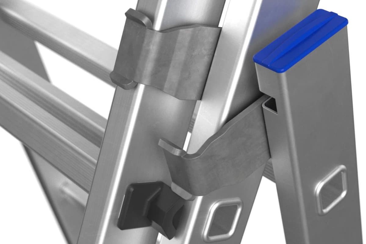 Универсальная трехсекционная лестница Zarges 3х11 ступеней 48924