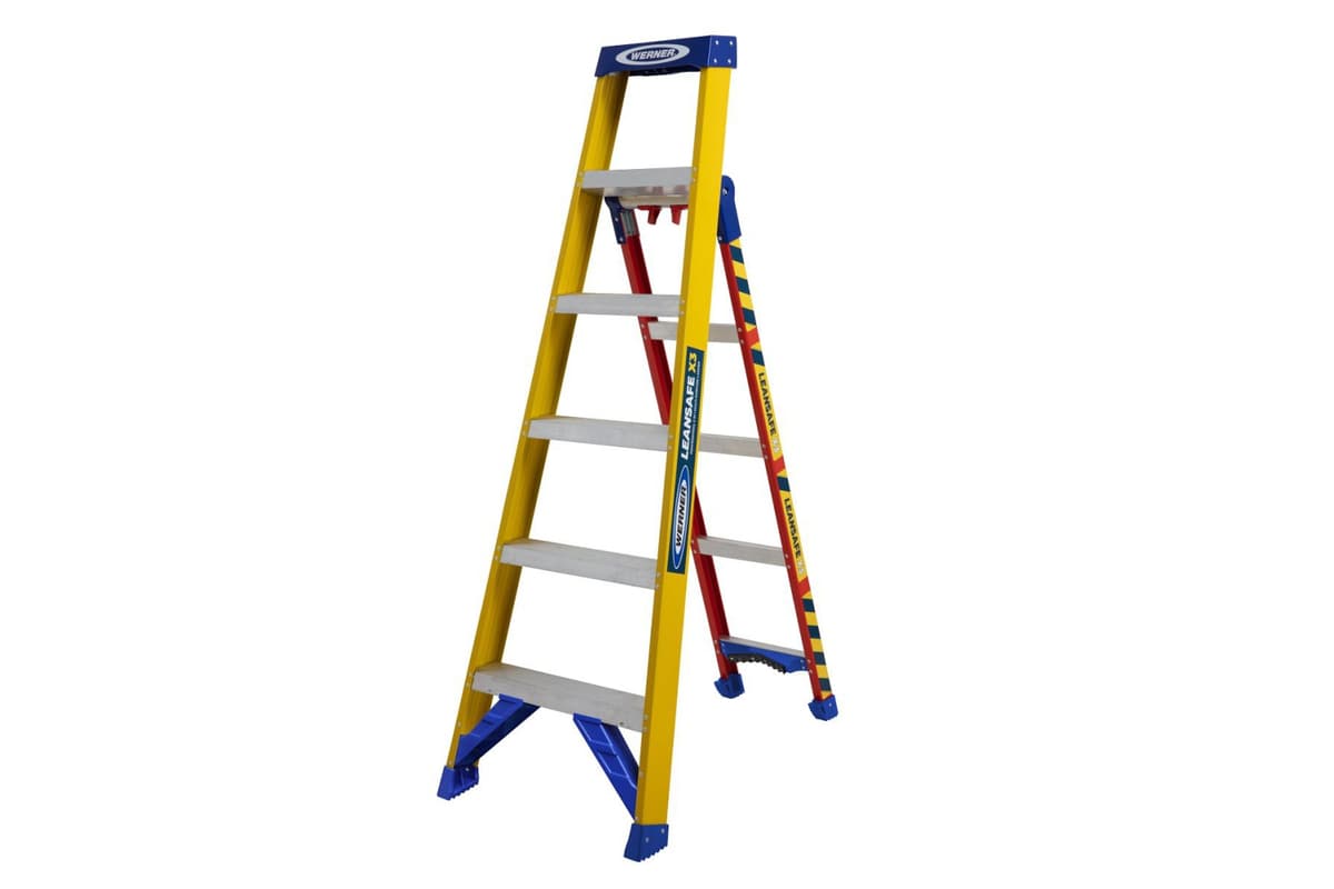 Универсальная стеклопластиковая стремянка Zarges Leansafe X3 ступени 2х5 48926