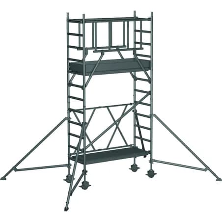 Складная вышка Zarges CompactMaster S-PLUS 1T площадка 0,6х1,8 м высота 2,6 м 53121