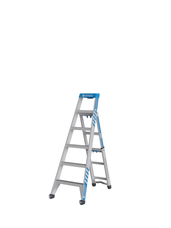Двухсторонняя складная многоцелевая стремянка 5 в 1 Zarges MultiMaster 2х5 ступеней 40331