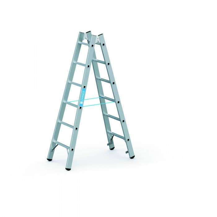 Стремянка с завальцованными ступенями Zarges Coni B ступени 2×7 40277