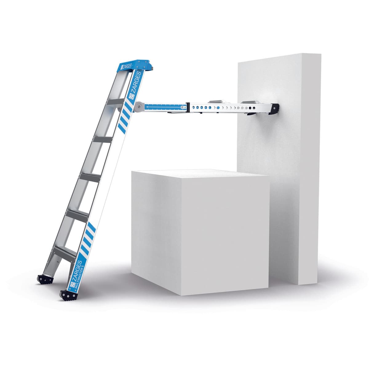 Двухсторонняя складная многоцелевая стремянка 5 в 1 Zarges MultiMaster 2х5 ступеней 40331