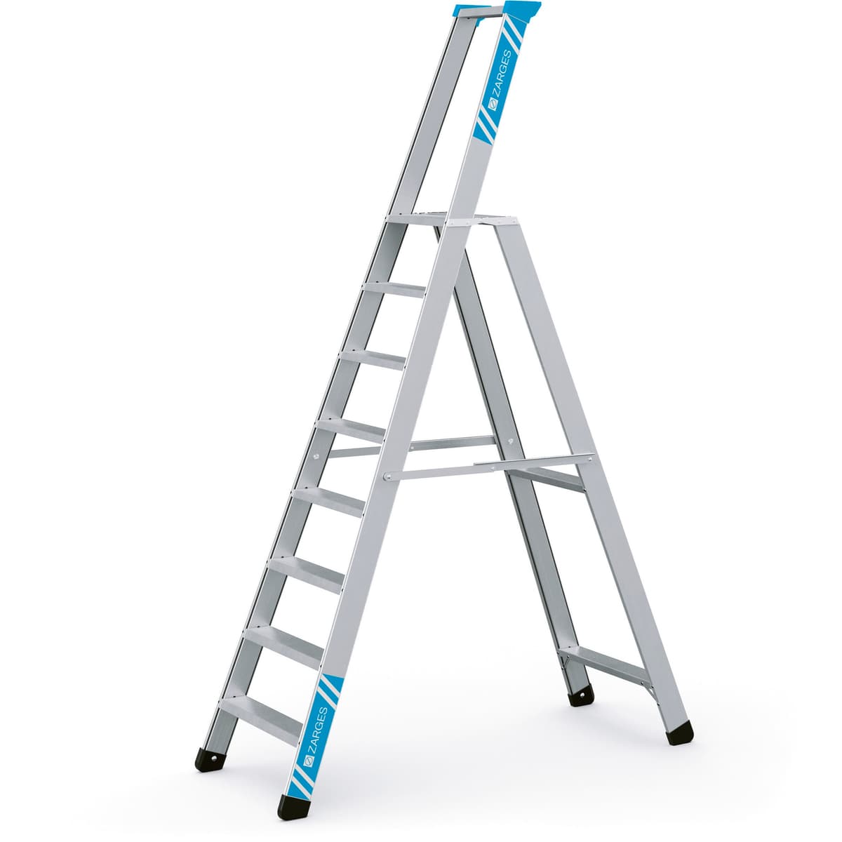 Стремянка с приклепанными ступенями Seventec S 8 ступеней 40338