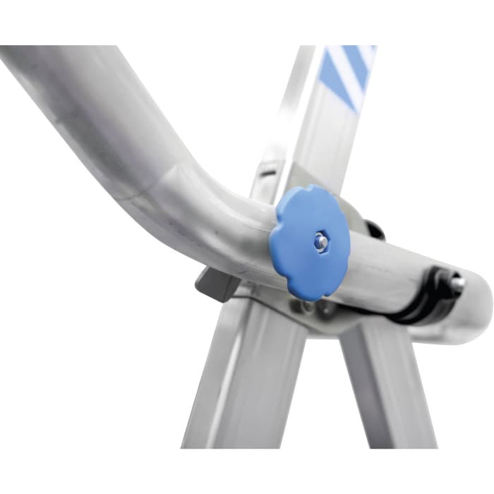 Расклешенная телескопическая лестница платформа Zarges ZAP Masterflex Plus S 12 ступеней 41159