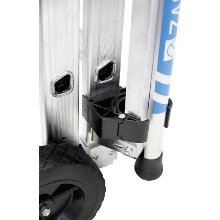 Расклешенная телескопическая лестница платформа Zarges ZAP Masterflex Plus S 12 ступеней 41159