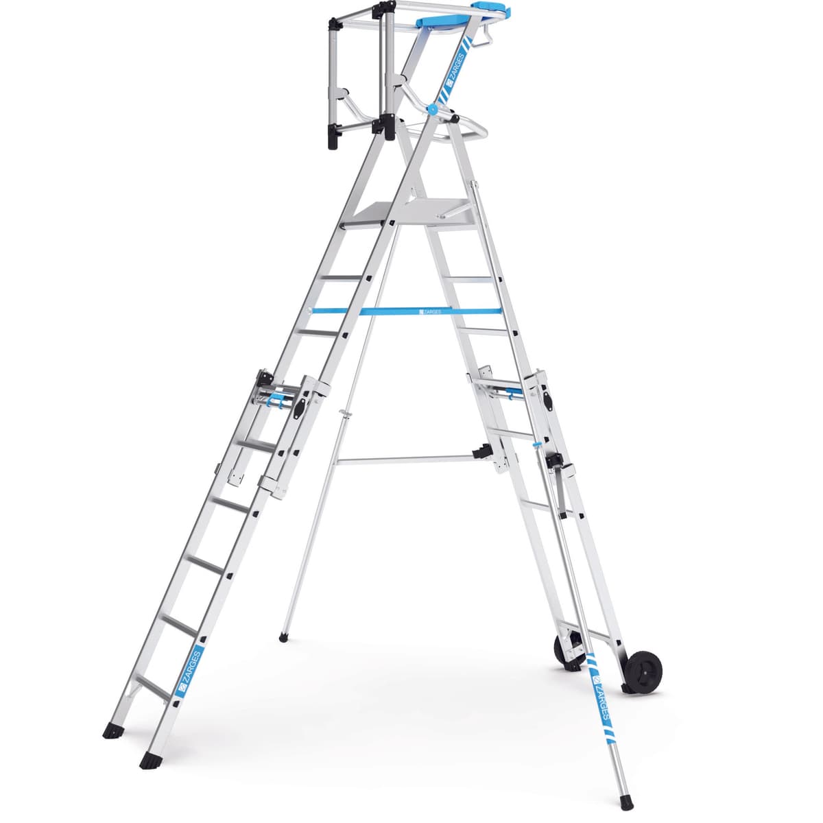 Телескопическая лестница платформа Zarges ZAP Masterflex S 9 ступеней 41219