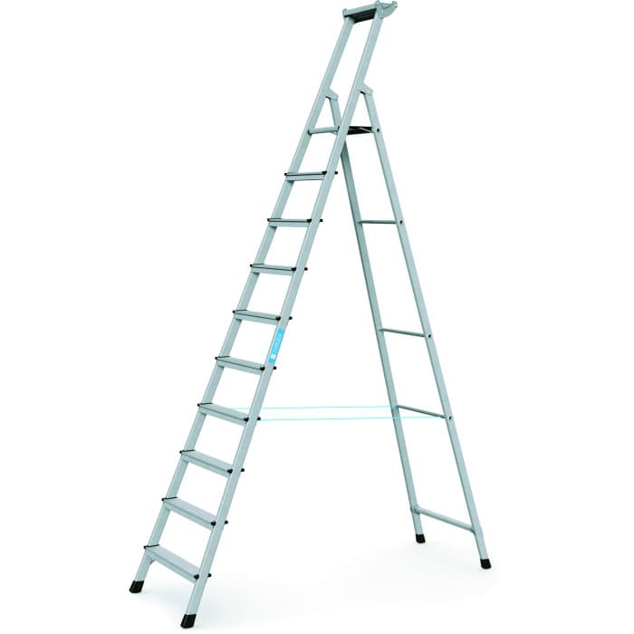 Стремянка анодированная Zarges XLstep S 10 ступеней 41230