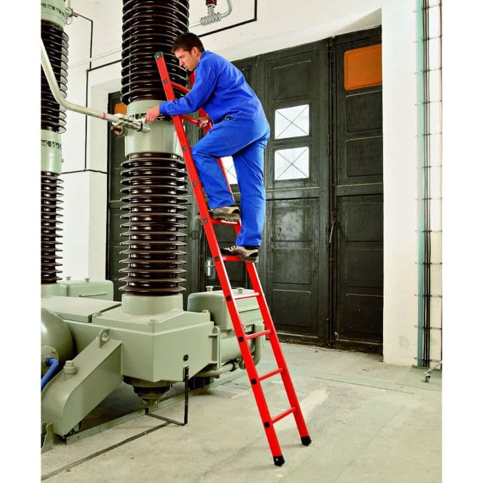 Лестница приставная стеклопластиковая Zarges EFA L 14 ступеней 41255