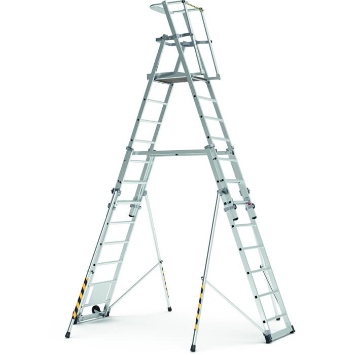Телескопическая лестница платформа Zarges ZAP Telemaster S 9 ступеней 41327