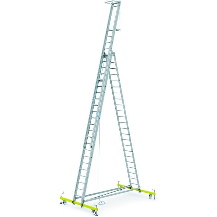 Трехсекционная лестница для монтажных работ Zarges высота 9.45 м. 41343