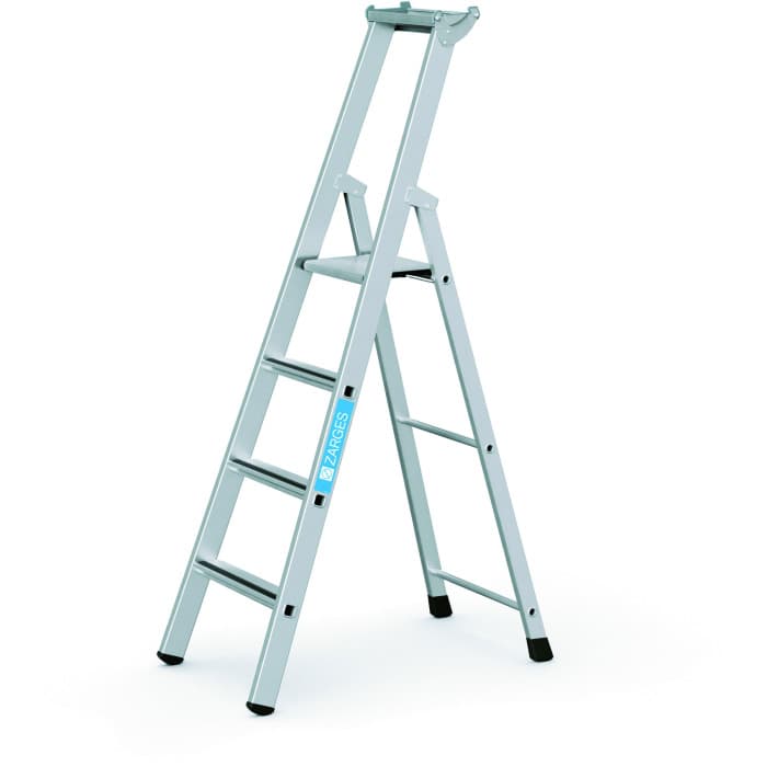 Стремянка с завальцованными ступенями Zarges Saferstep S 4 ступени 41374