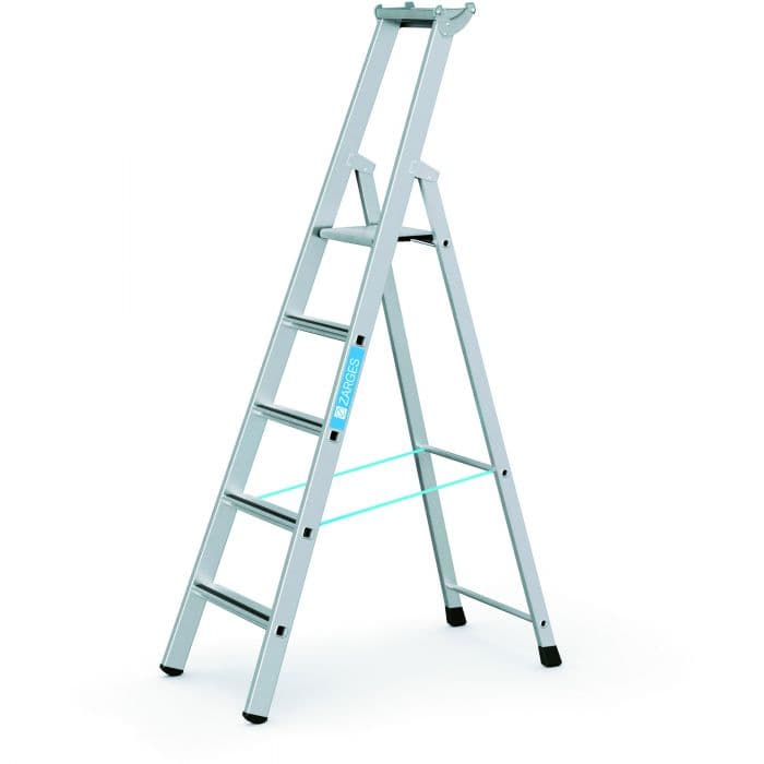Стремянка с завальцованными ступенями Zarges Saferstep S 5 ступеней 41375