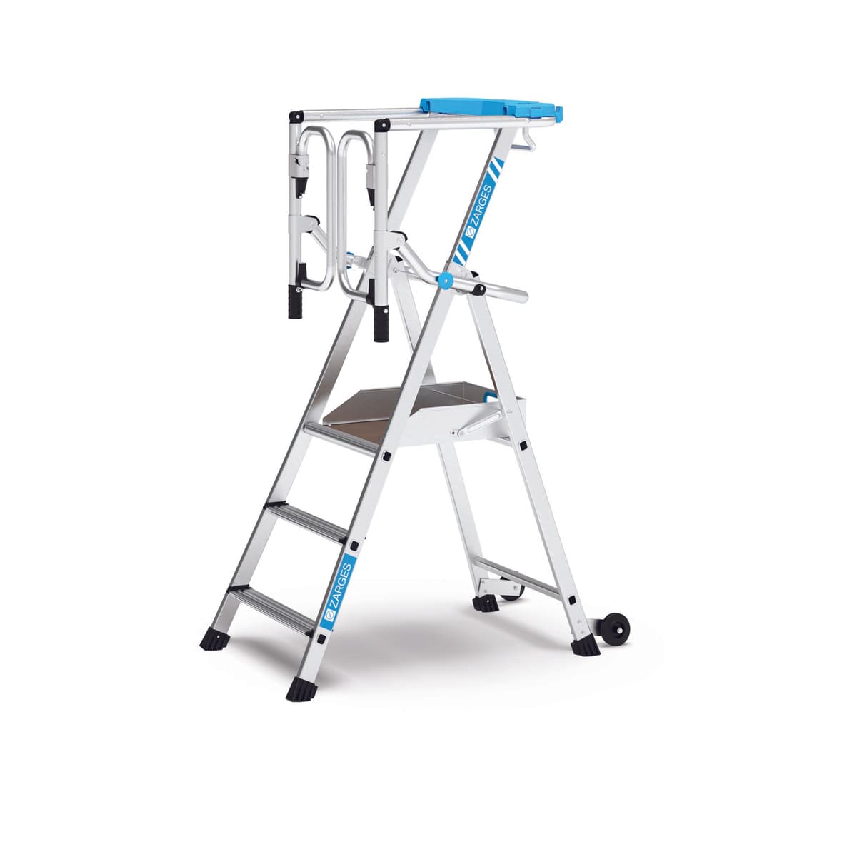 Стремянка с большой площадкой Zarges ZAP Safemaster Max S 3 ступени 41440