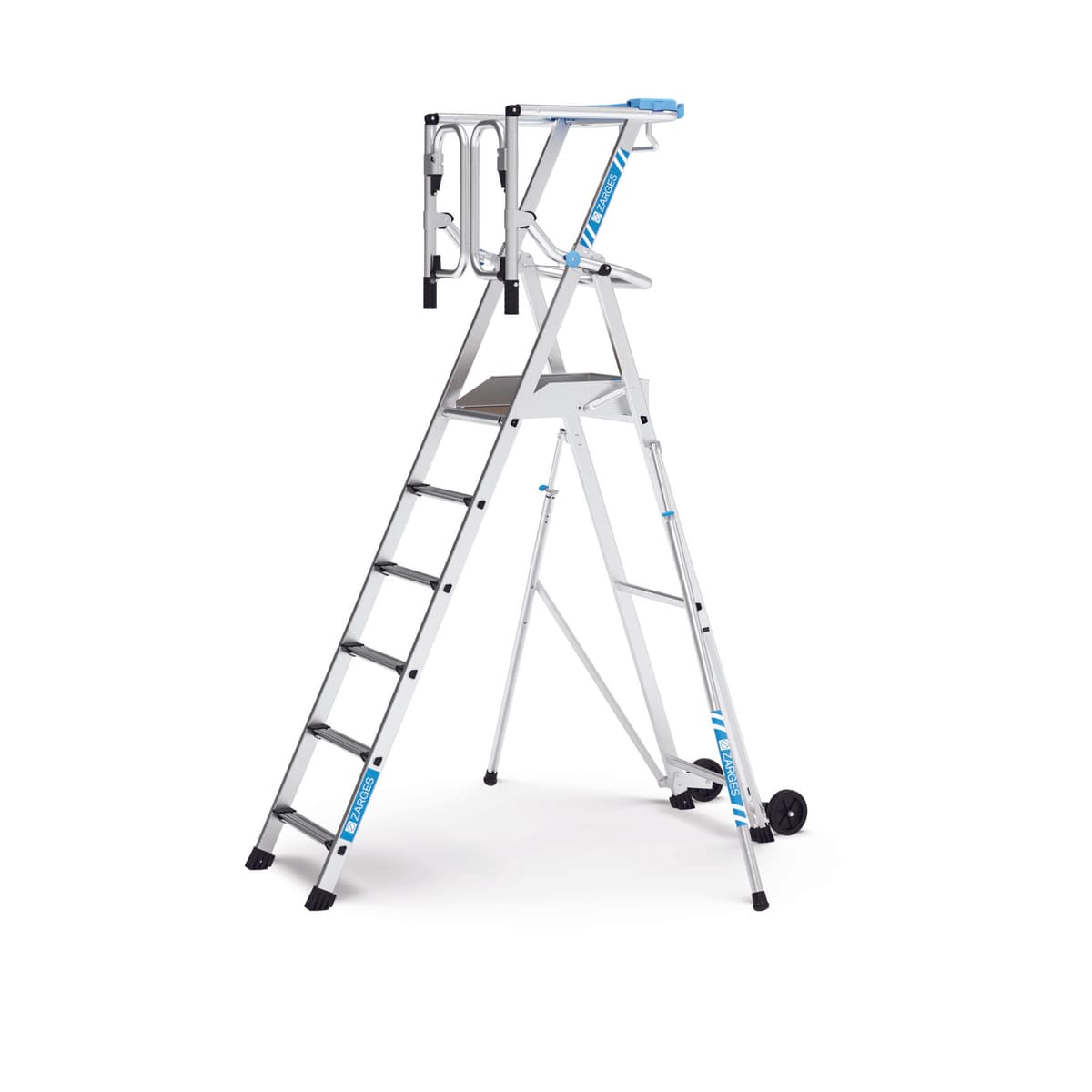 Стремянка с большой площадкой Zarges ZAP Safemaster Max S 6 ступеней 41443