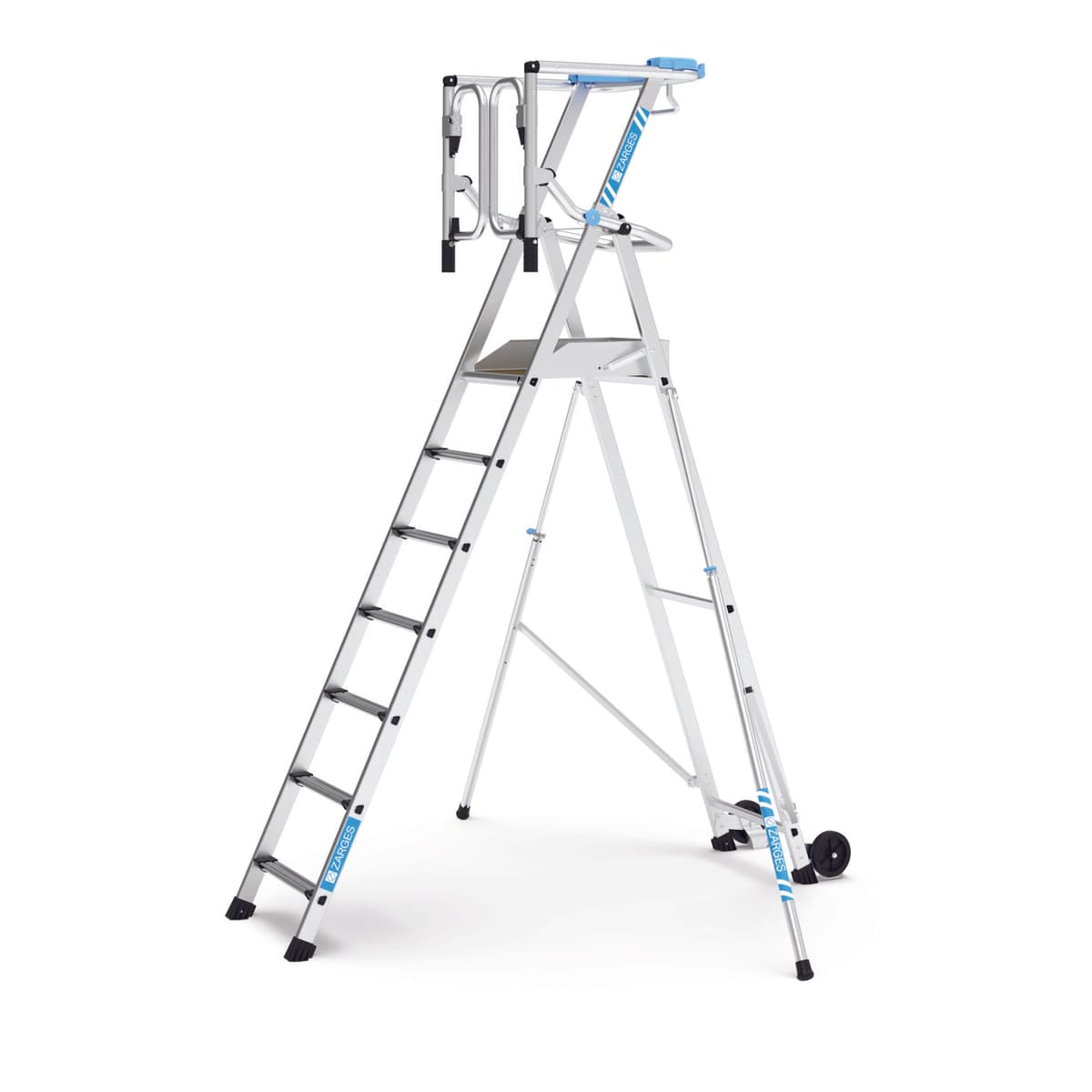 Стремянка с большой площадкой Zarges ZAP Safemaster Max S 7 ступеней 41444