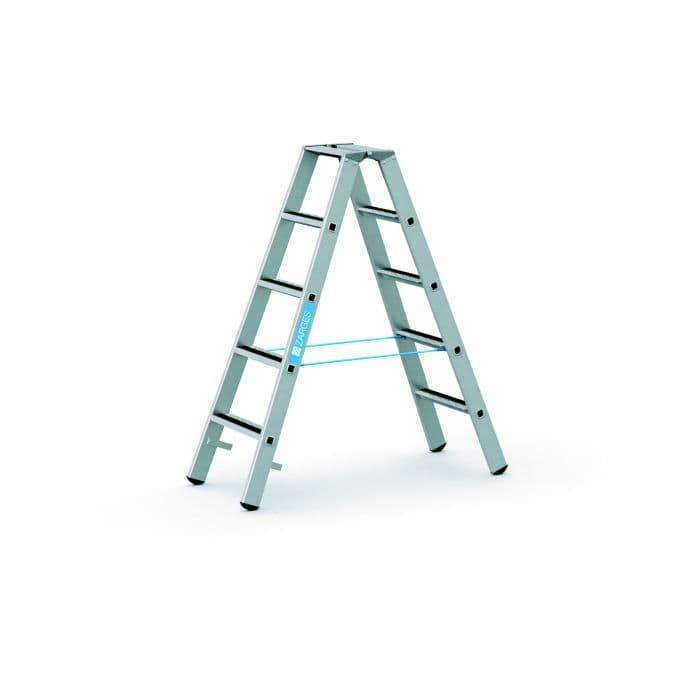 Стремянка с закреплёнными ступенями Zarges Saferstep B ступени 2х5 41305