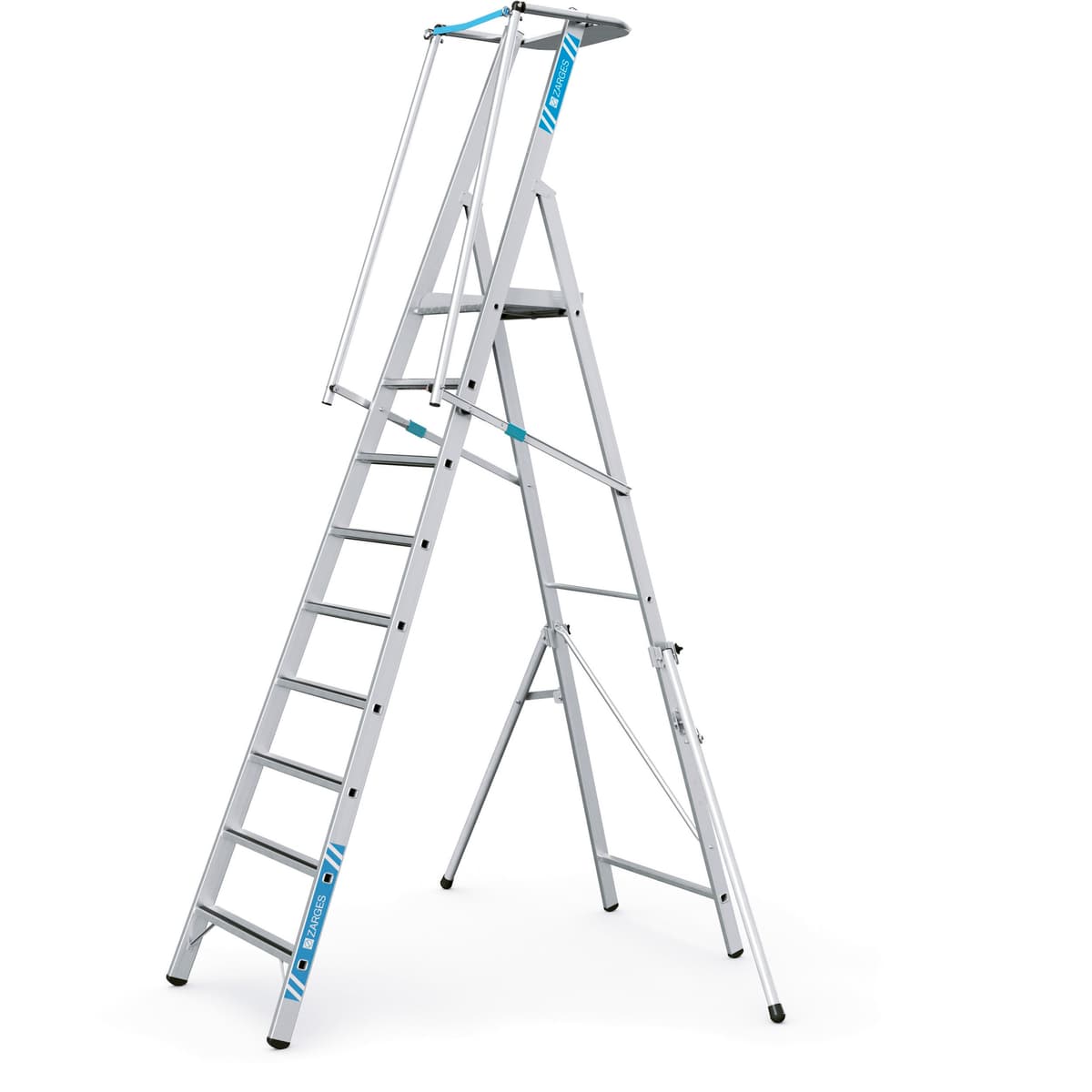 Стремянка с большой площадкой Zarges ZAP Safemaster S 9 ступеней 41679