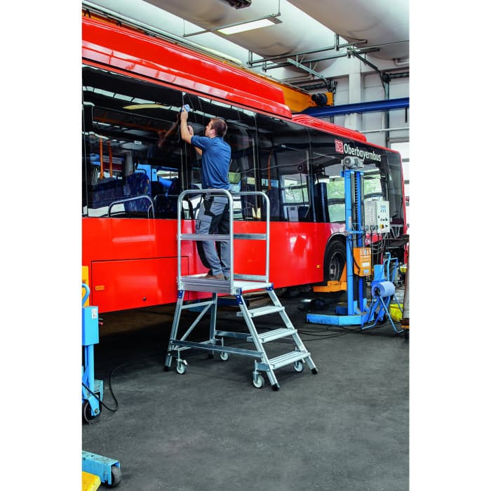 Передвижная подмость с односторонним подъемом и площадкой Zarges 6 ступеней 41974