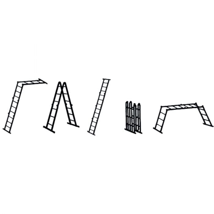 Легкая многоцелевая лестница ступени Zarges Multitec M ступени 2x3+2х4 42378