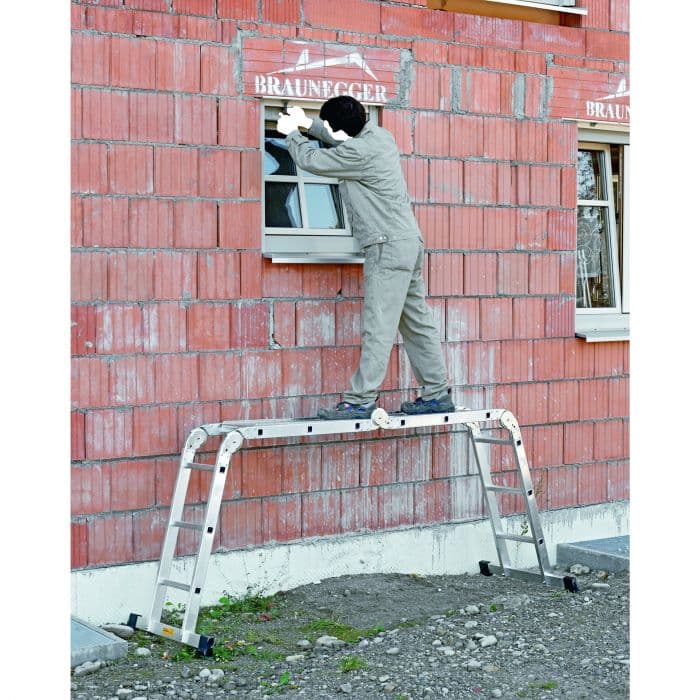 Легкая многоцелевая лестница ступени Zarges Multitec M ступени 2x3+2х4 42378