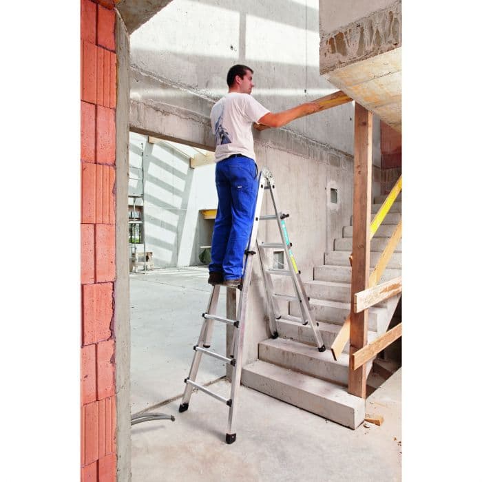 Четырехсекционная телескопическая лестница Zarges Variotec V ступени 4x6 42439