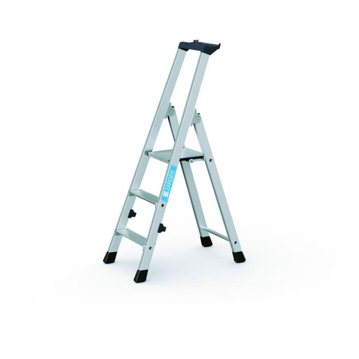 Стремянка с закрепленными завальцовкой ступенями Zarges Nova S 3 ступени 42453