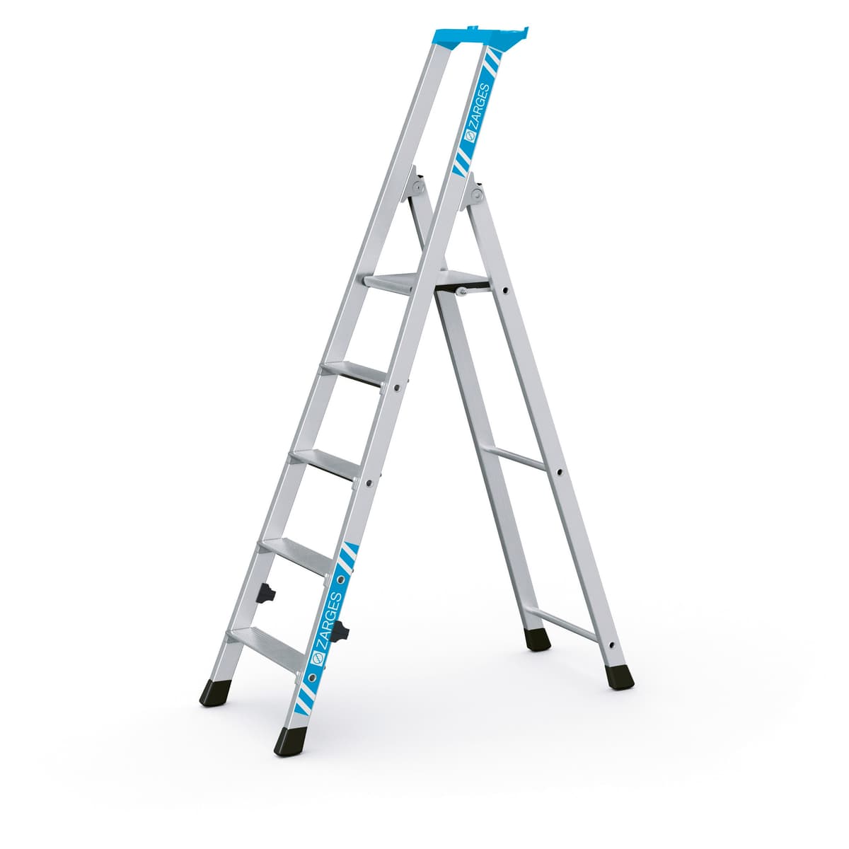 Стремянка завальцованными ступенями Zarges Nova S 5 ступеней 42455
