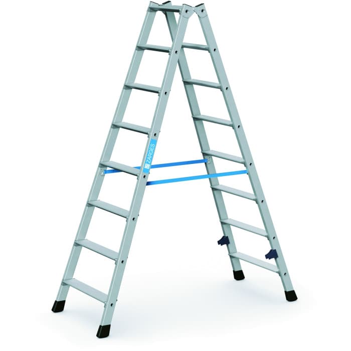 Стремянка с завальцованными ступенями Zarges Nova B ступени 2x8 42468