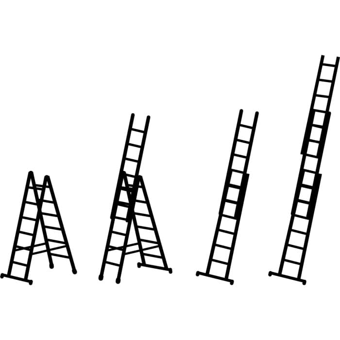 Трёхсекционная многоцелевая лестница Zarges Skymaster X ступени 3х10 41540