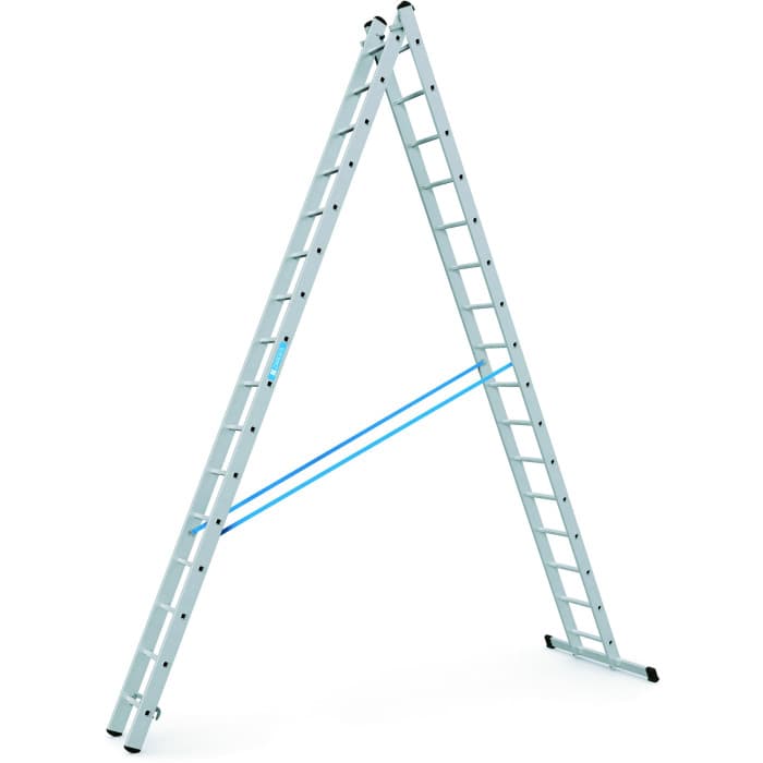 Двухсекционная раздвижная стремянка Zarges Combimaster Plus X ступени 2х16 42576