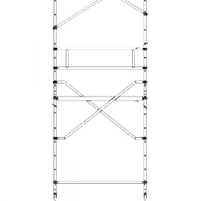 Диагональ площадки Zarges 42979