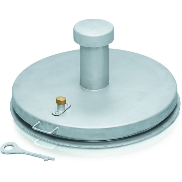 Крышка колодца стальная оцинкованная круглая с вентиляционной трубой Zarges для колодца ⌀ 1000 мм 47128