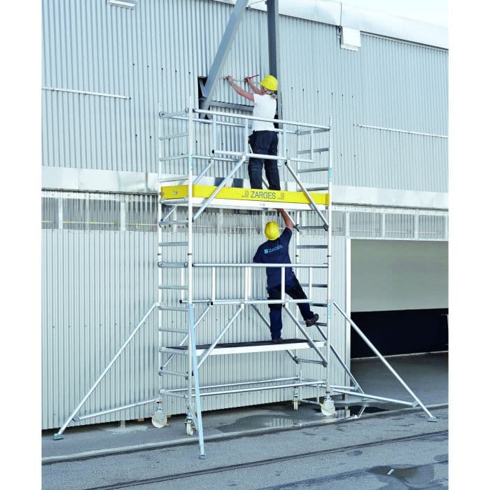 Складная вышка Zarges MultiTower S-PLUS 2T площадка 1,2х2,5 м высота 11,2 м 52526