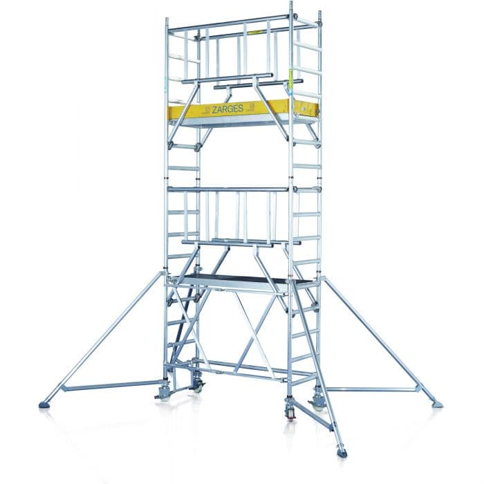 Складная вышка Zarges CompactMaster S-PLUS 1T площадка 0,6х1,8м высота 1,75м 53099