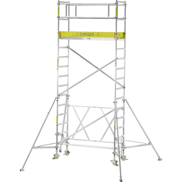 Складная вышка Zarges CompactMaster 2T (площадка 1,2х1,8м, высота 3,8м) 53238