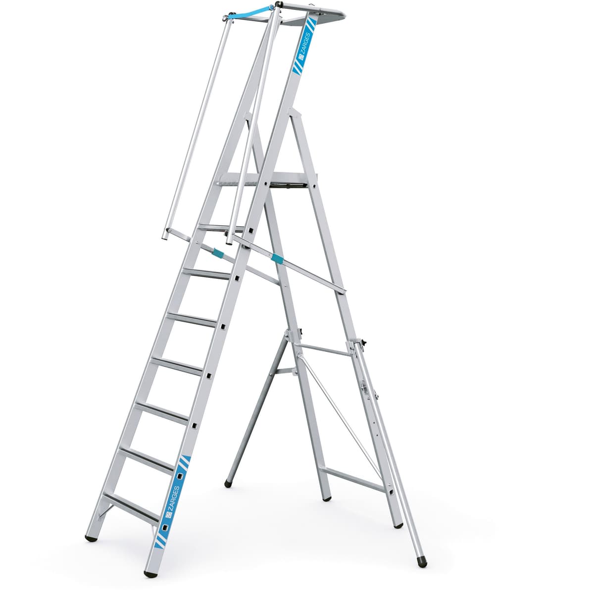 Стремянка с большой площадкой Zarges ZAP Safemaster S 8 ступеней 41678