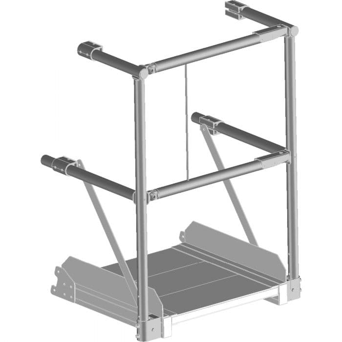 Опциональный модуль перила площадки с двойным шлагбаумом Zarges 591006