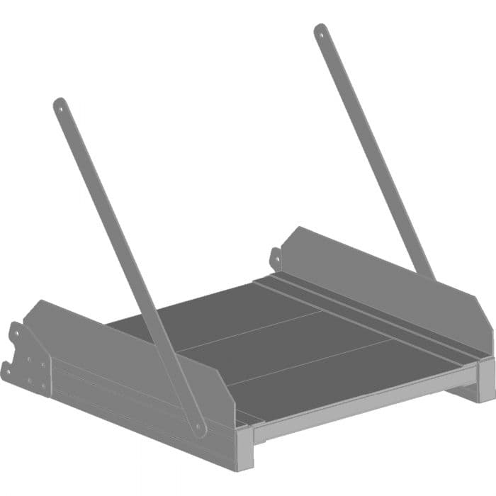 Опциональный модуль площадка из алюминия желобчатый Zarges 591022