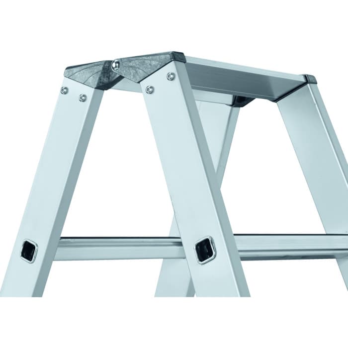 Легкосплавная анодированная стремянка с протектором Zarges R13step B 2x16 ступени 41567