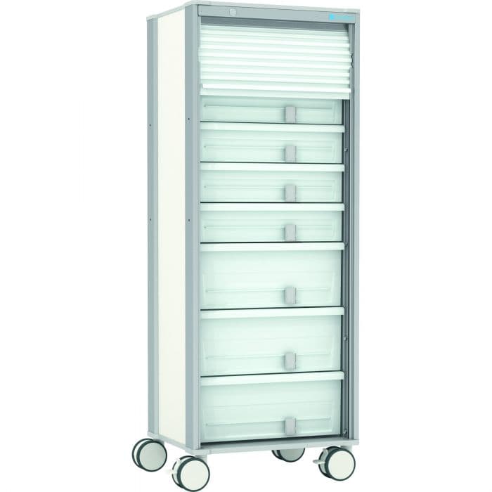 MPO Тележки с оборудованием жизнеобеспечения однорядная широкая Zarges 556х685х1500 мм 46542