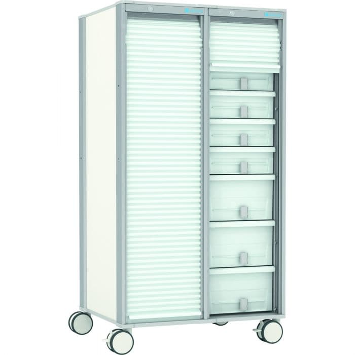 Тележка для ухода за больными MPO 2 ISO вертикальная Zarges 756х945х1800 мм 46549