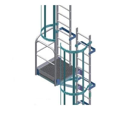 Детали и комплектующие для настенных лестниц