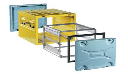 Крышка для корпуса Mitraset 19" Zarges 45766