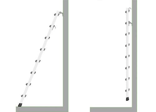 Передвижная стеллажная лестница Zarges Comfortstep Trec LH 7 ступеней 41413
