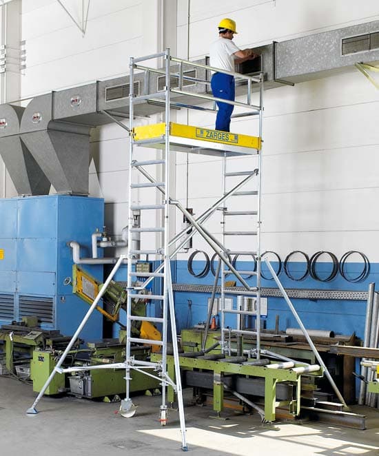 Передвижная вышка без связей со стандартной площадкой Zarges Z600 52180