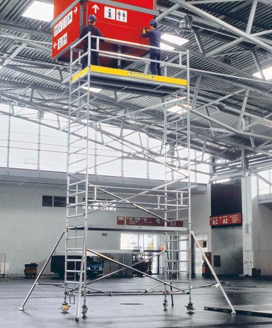 Складная вышка Zarges MultiTower 2T площадка 1,2х1,8 м., высота 9,5 м. 52393