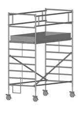 Передвижная вышка с широкой площадкой Zarges Z600 51524
