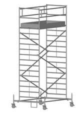 Передвижная вышка с широкой площадкой Zarges Z600 51544