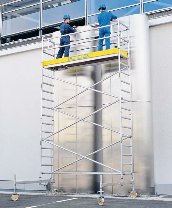 Складная вышка Zarges RollMaster 1T (площадка 0,6х1,8м, высота 7,75м) 51074