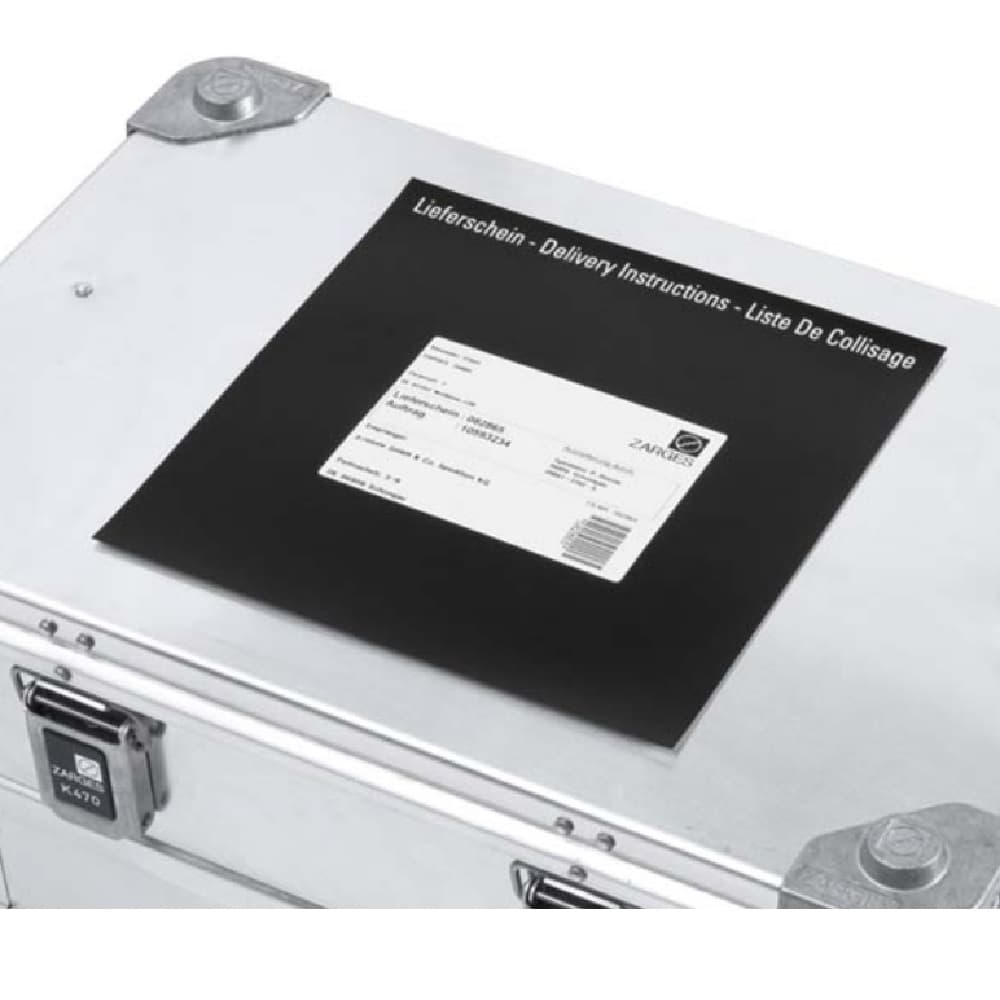 Пластиковый карман-наклейка для документов Zarges 280х280 мм 343904